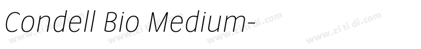 Condell Bio Medium字体转换